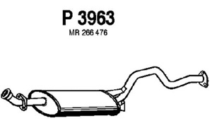 Rear muffler i gruppen Tillflligt dolda artiklar hos  Professional Parts Sweden AB (P3963)