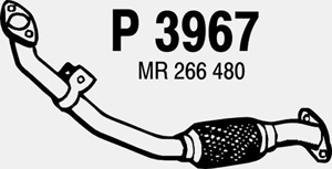 Front pipe in the group  at  Professional Parts Sweden AB (P3967)