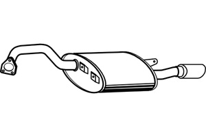 Rear muffler in the group  at  Professional Parts Sweden AB (P3970)