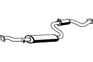Intermediate muffler in the group  at  Professional Parts Sweden AB (P3978)