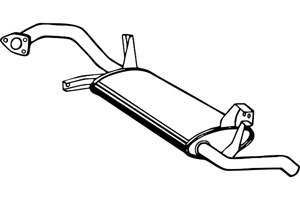 Rear muffler in the group  at  Professional Parts Sweden AB (P3979)