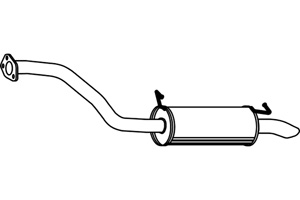 Rear muffler in the group  at  Professional Parts Sweden AB (P3988)