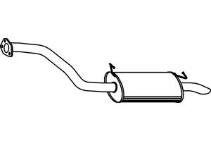 Rear muffler in the group  at  Professional Parts Sweden AB (P3991)