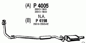 Front muffler in the group  at  Professional Parts Sweden AB (P4005)
