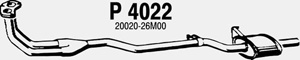 Front muffler in the group  at  Professional Parts Sweden AB (P4022)