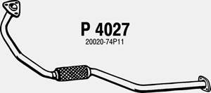 Front pipe i gruppen Tillflligt dolda artiklar hos  Professional Parts Sweden AB (P4027)