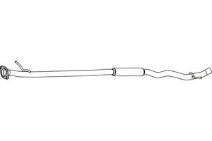 Intermediate muffler in the group  at  Professional Parts Sweden AB (P4032)