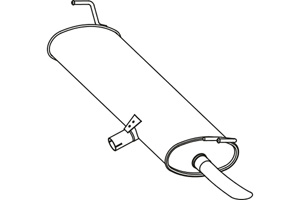 Rear muffler in the group  at  Professional Parts Sweden AB (P4033)