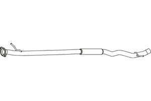 Intermediate muffler in the group  at  Professional Parts Sweden AB (P4034)
