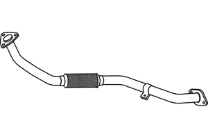 Intermediate pipe in the group  at  Professional Parts Sweden AB (P4052)