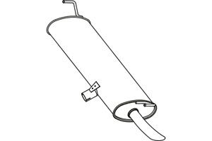 Rear muffler in the group  at  Professional Parts Sweden AB (P4064)