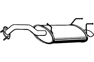 Rear muffler in the group  at  Professional Parts Sweden AB (P4067)