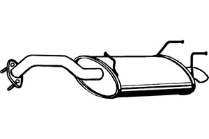 Rear muffler in the group  at  Professional Parts Sweden AB (P4071)