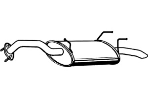 Rear muffler in the group  at  Professional Parts Sweden AB (P4074)