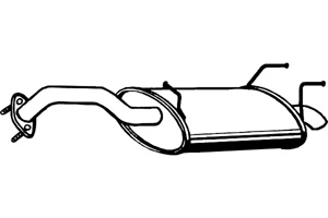 Rear muffler in the group  at  Professional Parts Sweden AB (P4077)