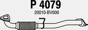 Front pipe in the group  at  Professional Parts Sweden AB (P4079)