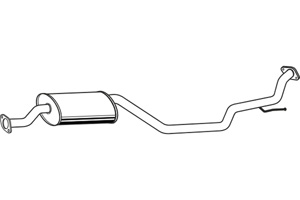 Intermediate muffler in the group  at  Professional Parts Sweden AB (P4081)
