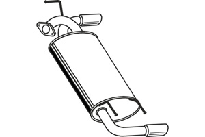 Rear muffler in the group  at  Professional Parts Sweden AB (P4082)