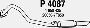 Rear muffler in the group  at  Professional Parts Sweden AB (P4087)