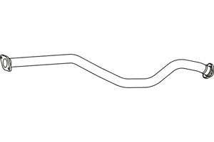 Intermediate pipe in the group  at  Professional Parts Sweden AB (P41003)