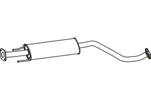 Intermediate muffler in the group  at  Professional Parts Sweden AB (P41007)