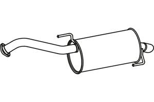 Rear muffler i gruppen Tillflligt dolda artiklar hos  Professional Parts Sweden AB (P41008)