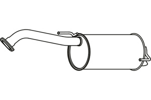 Rear muffler in the group  at  Professional Parts Sweden AB (P41010)