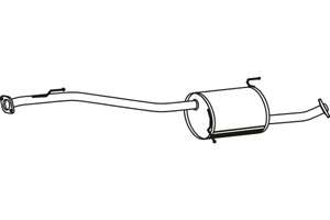 Intermediate muffler in the group Exhaust parts / Exhaust muffler & kits at  Professional Parts Sweden AB (P41012)