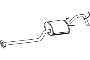 Rear muffler in the group  at  Professional Parts Sweden AB (P41014)