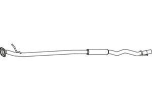Intermediate muffler in the group  at  Professional Parts Sweden AB (P41015)