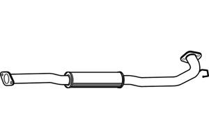 Intermediate muffler in the group  at  Professional Parts Sweden AB (P4104)