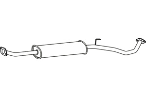 Intermediate muffler in the group Exhaust parts / Exhaust muffler & kits at  Professional Parts Sweden AB (P41043)