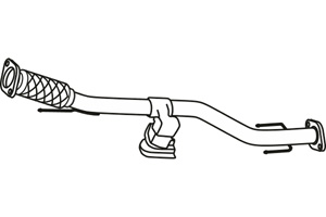 Intermediate pipe in the group Exhaust parts / Exhaust muffler & kits at  Professional Parts Sweden AB (P41046)
