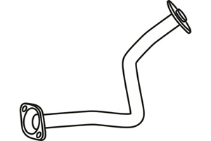 Intermediate pipe in the group  at  Professional Parts Sweden AB (P41047)