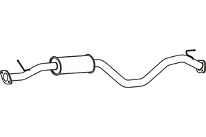 Intermediate muffler in the group Exhaust parts / Exhaust muffler & kits at  Professional Parts Sweden AB (P41056)