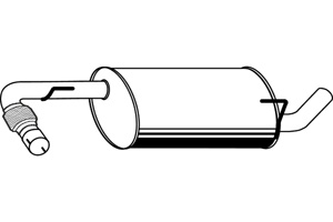 Intermediate muffler in the group  at  Professional Parts Sweden AB (P4106)