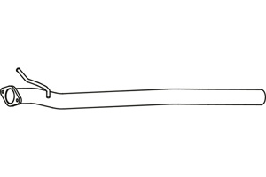 Intermediate pipe in the group Exhaust parts / Exhaust muffler & kits at  Professional Parts Sweden AB (P41064)