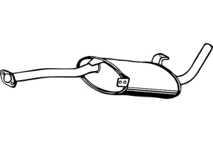 Intermediate muffler in the group Exhaust parts / Exhaust muffler & kits at  Professional Parts Sweden AB (P41068)