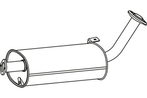 Intermediate muffler in the group  at  Professional Parts Sweden AB (P4115)