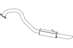 Rear muffler in the group  at  Professional Parts Sweden AB (P4119)