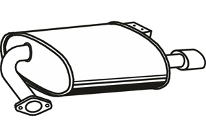 Rear muffler in the group Exhaust parts / Exhaust muffler & kits at  Professional Parts Sweden AB (P4125)