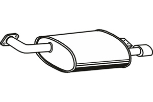 Rear muffler in the group Exhaust parts / Exhaust muffler & kits at  Professional Parts Sweden AB (P4126)