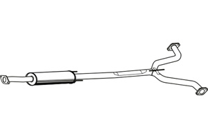 Intermediate muffler in the group Exhaust parts / Exhaust muffler & kits at  Professional Parts Sweden AB (P4127)