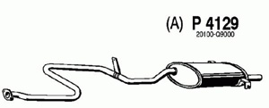 Rear muffler in the group  at  Professional Parts Sweden AB (P4129)
