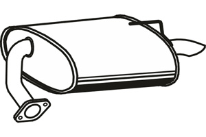 Rear muffler in the group Exhaust parts / Exhaust muffler & kits at  Professional Parts Sweden AB (P4130)