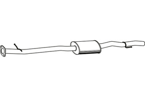 Intermediate muffler in the group  at  Professional Parts Sweden AB (P4133)