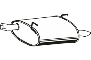 Rear muffler in the group  at  Professional Parts Sweden AB (P4134)