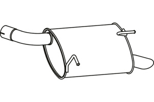 Rear muffler in the group  at  Professional Parts Sweden AB (P4136)