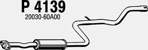 Intermediate muffler in the group  at  Professional Parts Sweden AB (P4139)