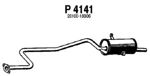 Rear muffler in the group  at  Professional Parts Sweden AB (P4141)